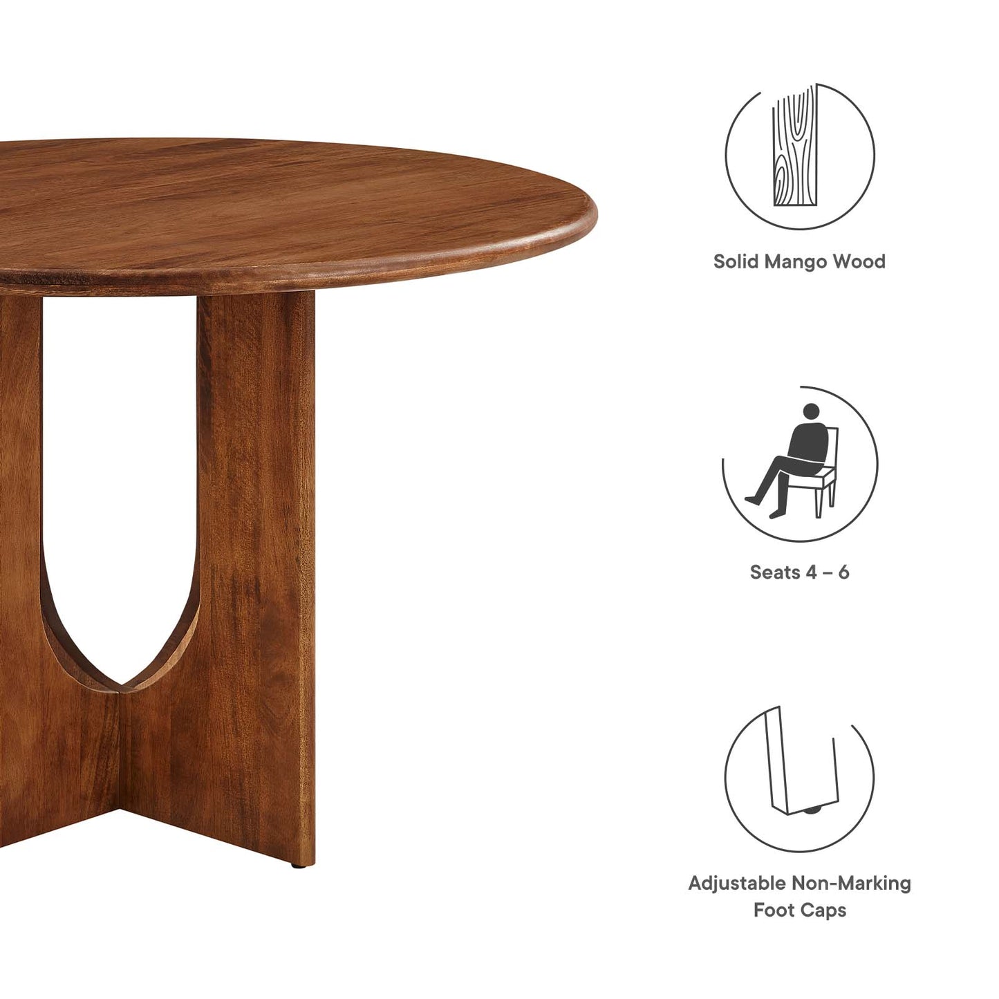 Rivian Round Wood Dining Table