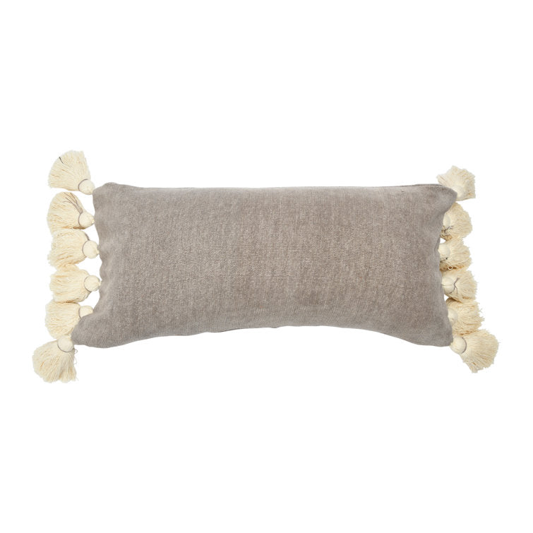 Ruocco Tassels Cotton Throw Pillow