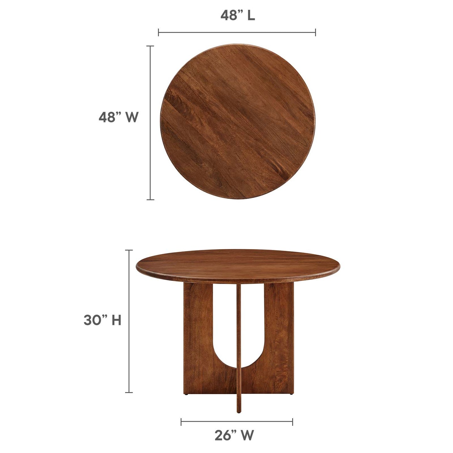 Rivian Round Wood Dining Table
