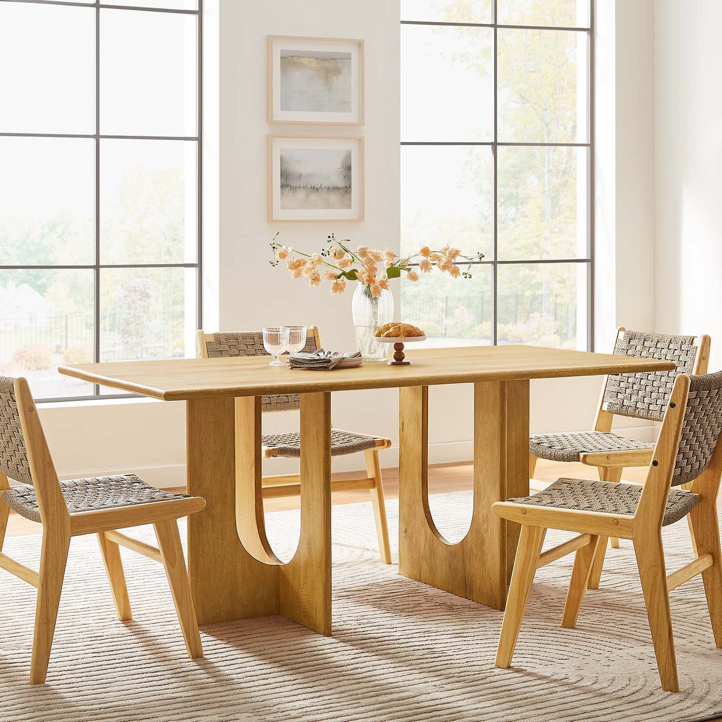 Rivian Rectangular Wood Dining Table