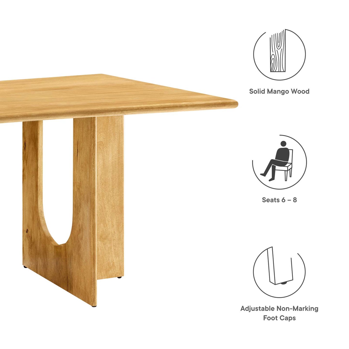 Rivian Rectangular Wood Dining Table