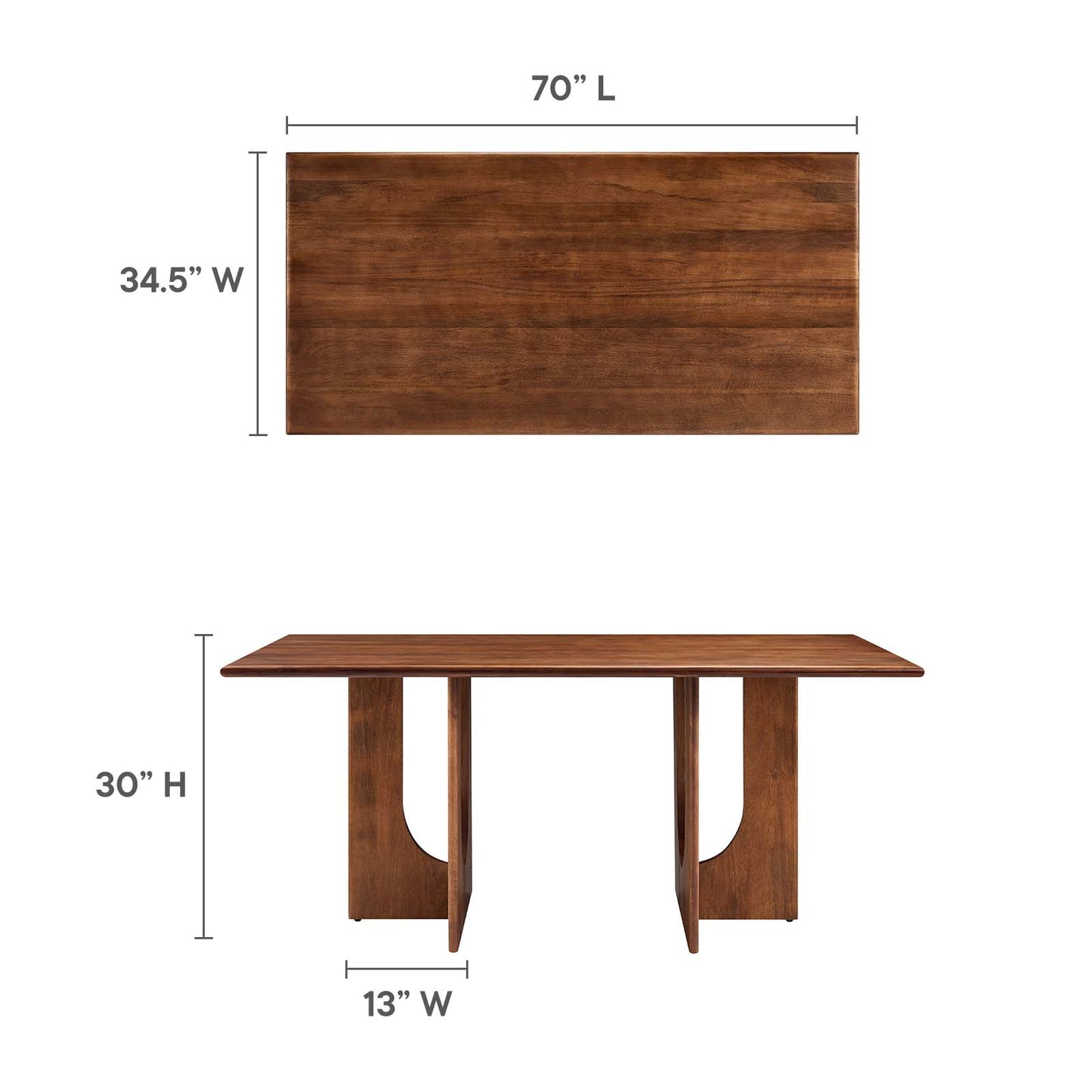 Rivian Rectangular Wood Dining Table