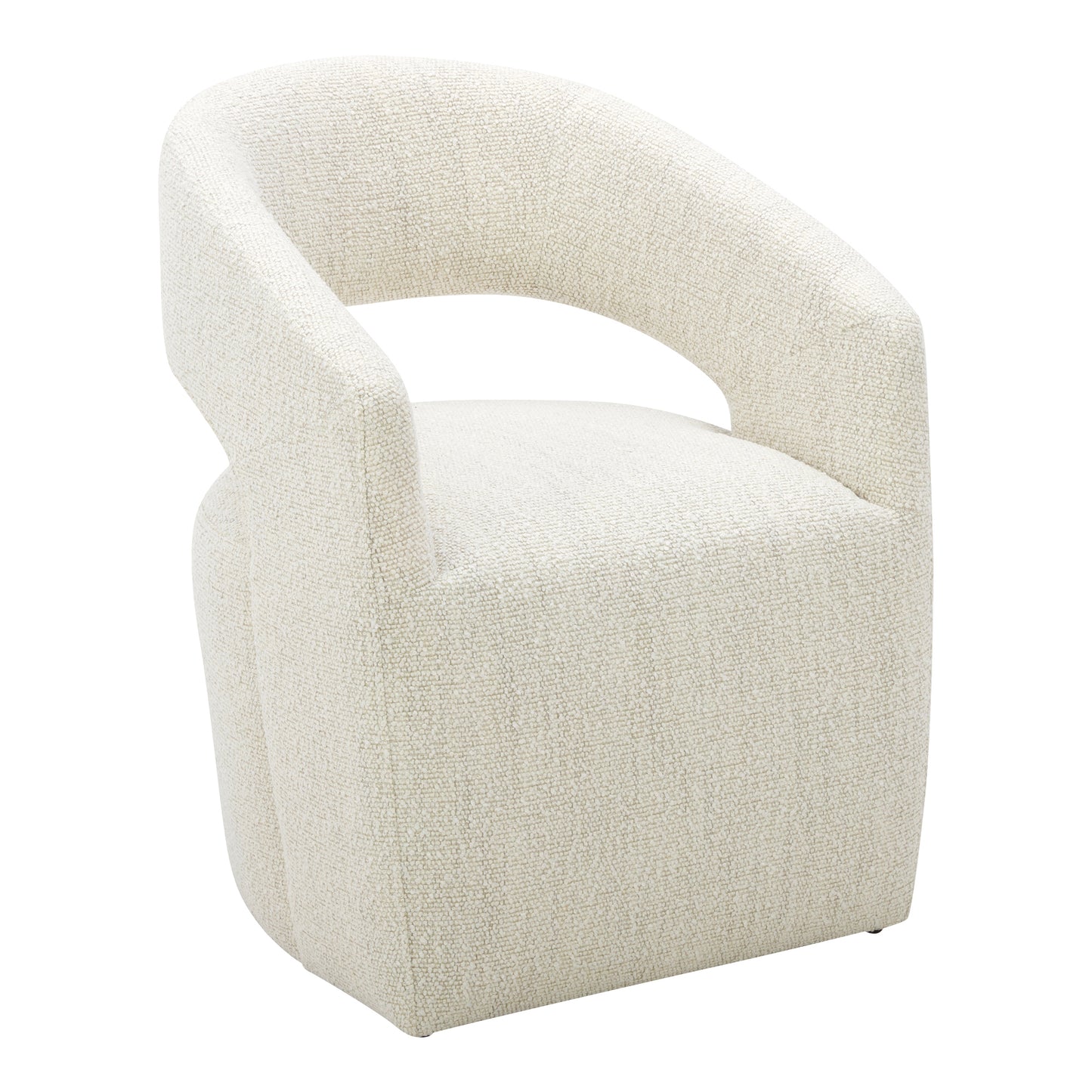 BARROW PERFORMANCE FABRIC ROLLING DINING CHAIR