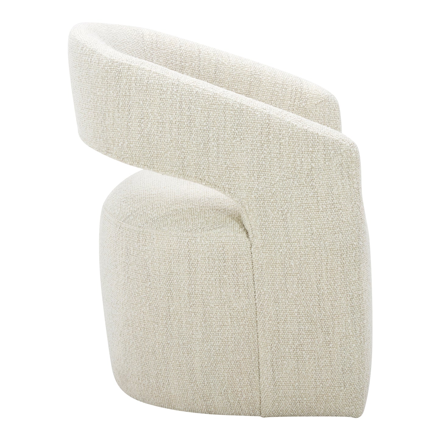 BARROW PERFORMANCE FABRIC ROLLING DINING CHAIR