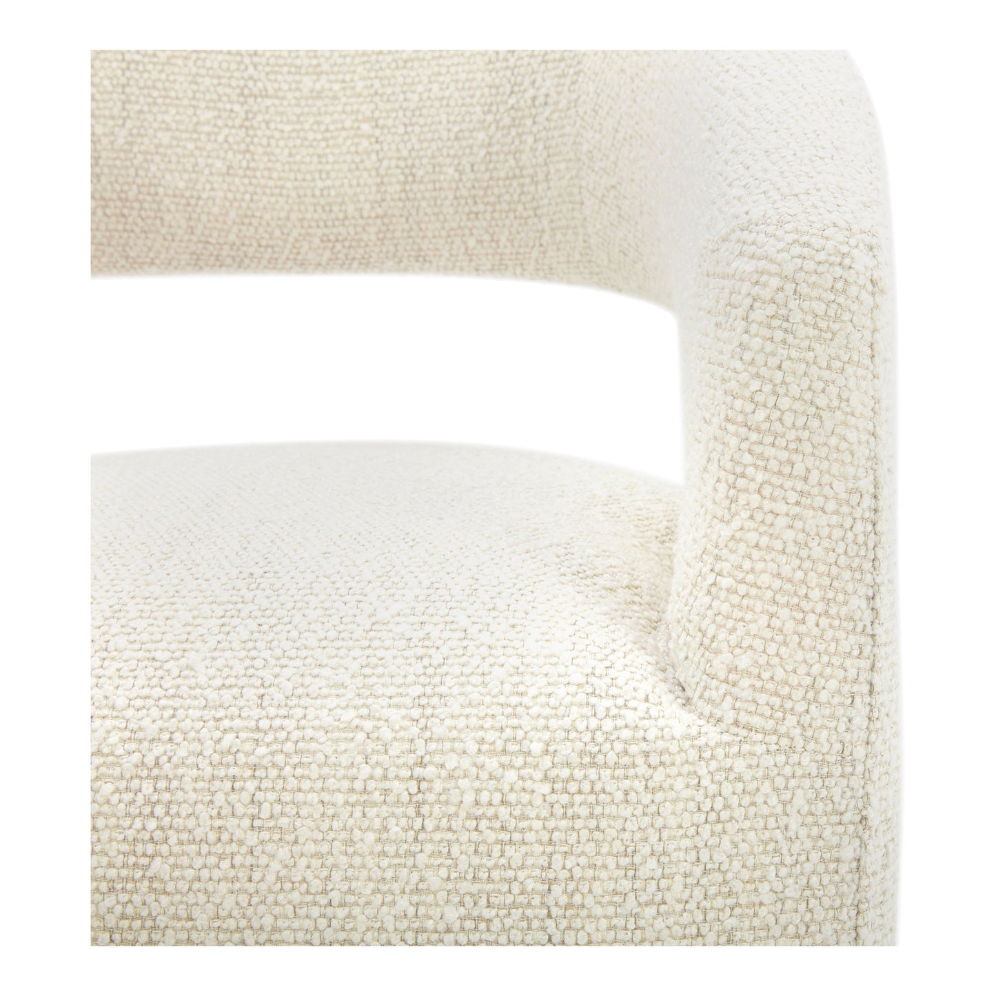 BARROW PERFORMANCE FABRIC ROLLING DINING CHAIR