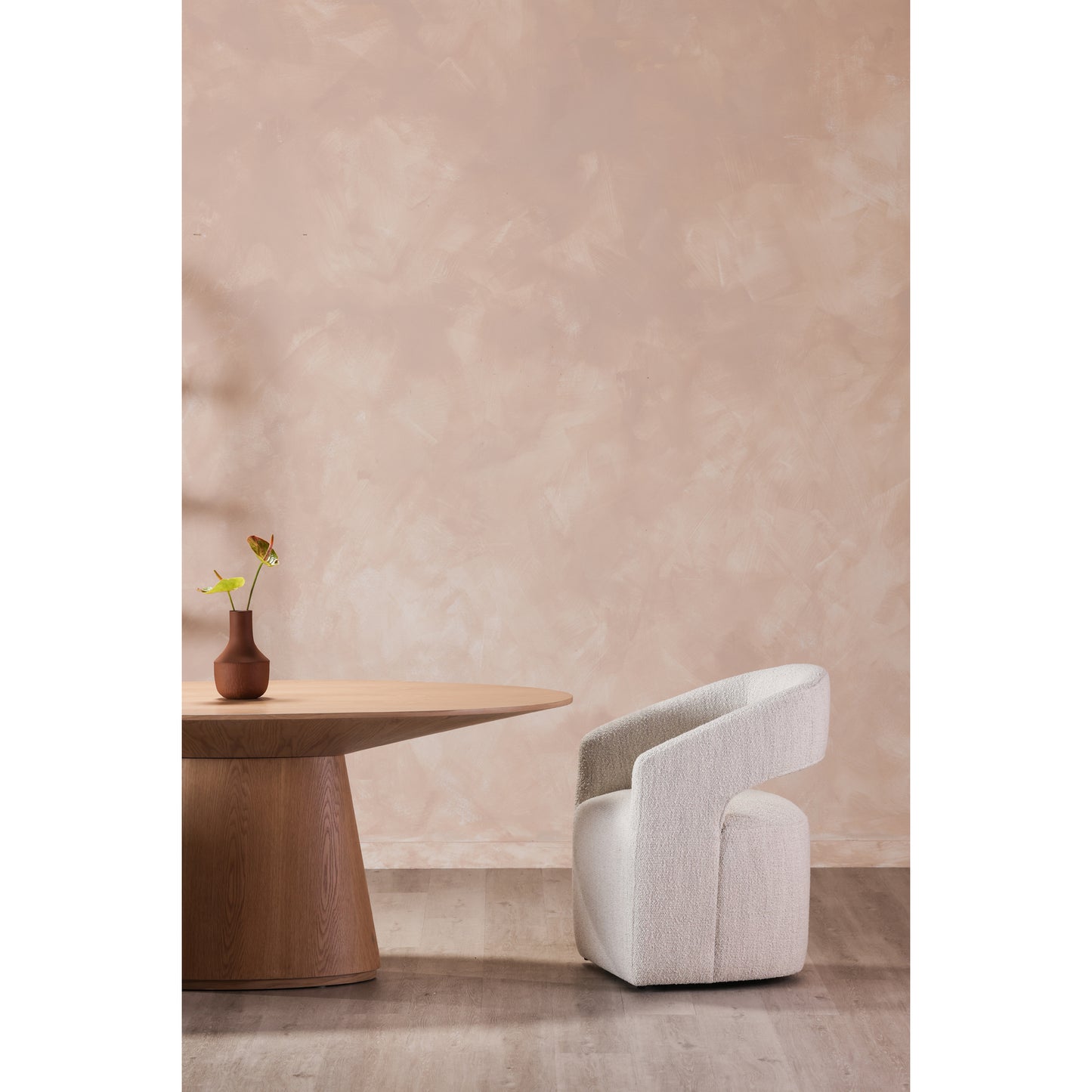 BARROW PERFORMANCE FABRIC ROLLING DINING CHAIR