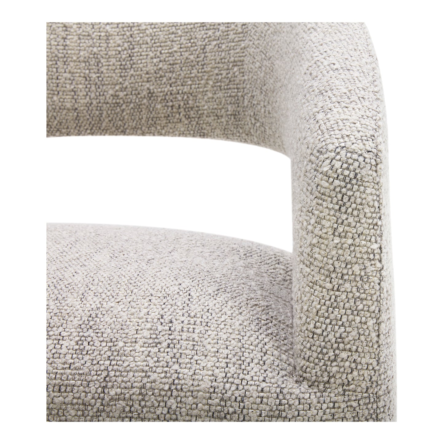 BARROW PERFORMANCE FABRIC ROLLING DINING CHAIR