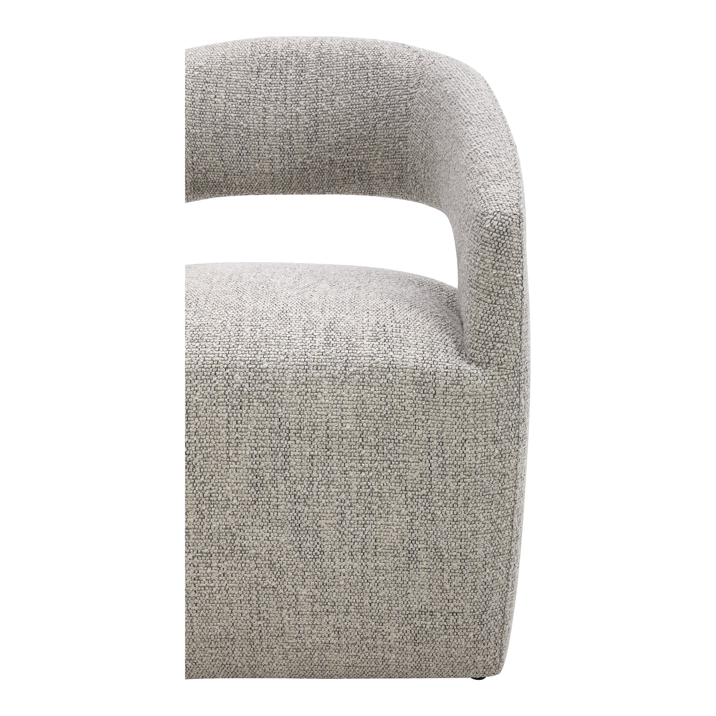 BARROW PERFORMANCE FABRIC ROLLING DINING CHAIR