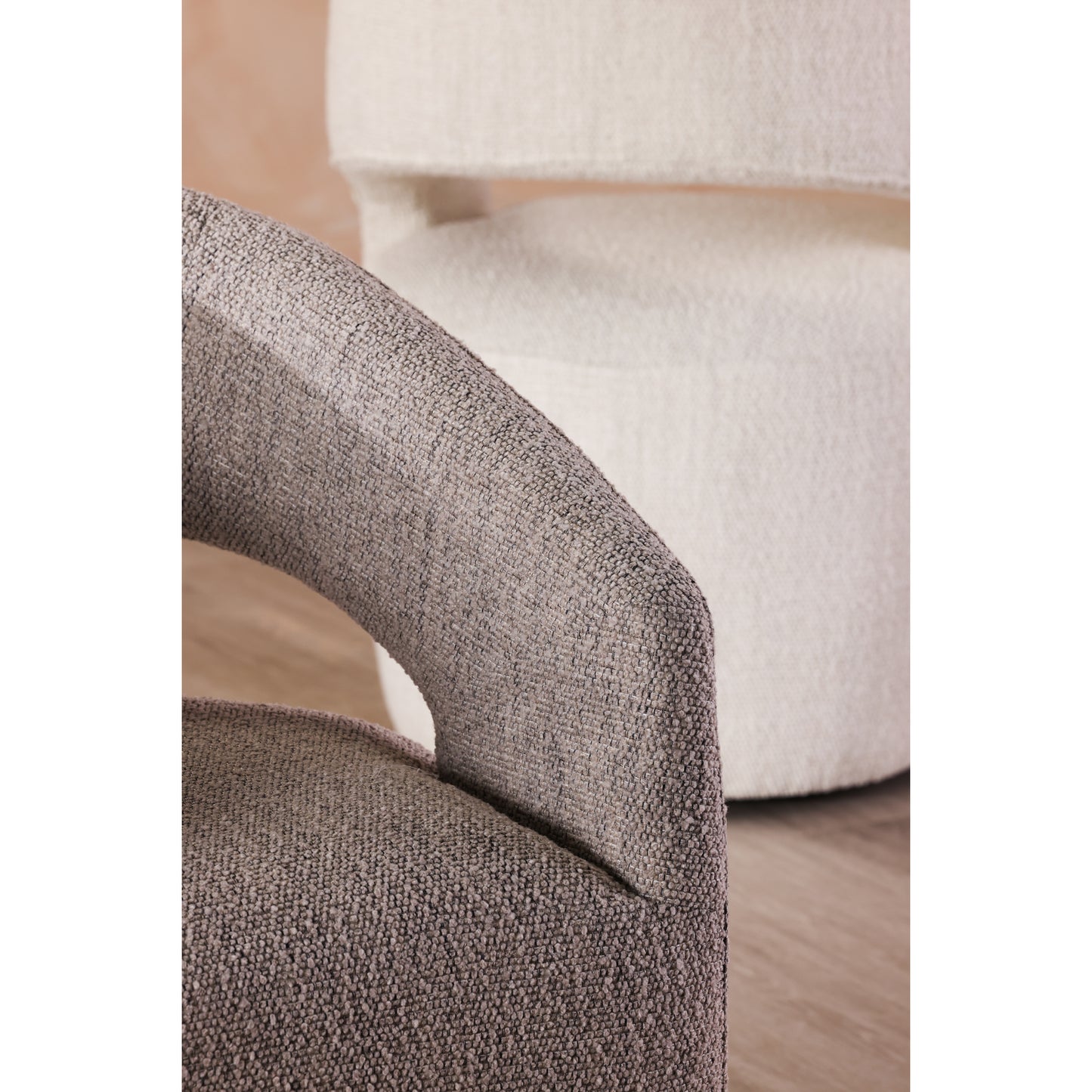 BARROW PERFORMANCE FABRIC ROLLING DINING CHAIR