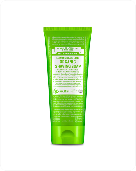 Lemongrass Lime Organic Shaving Soaps (6 Pack)