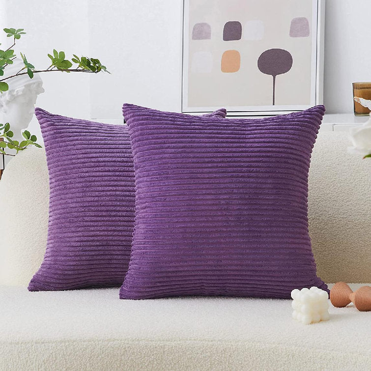 Peigi Polyester Pillow Cover, 26" x 26" (Set of 2)