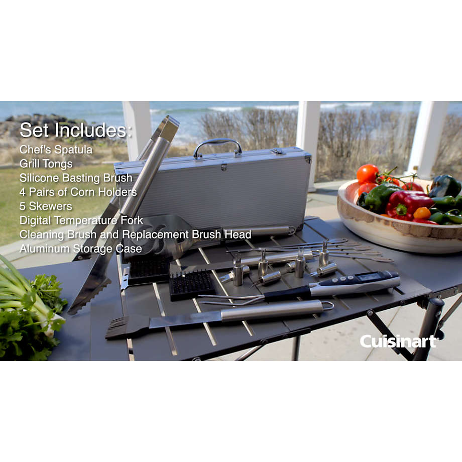 Cuisinart¨ 20-Piece Stainless Steel Grill Set