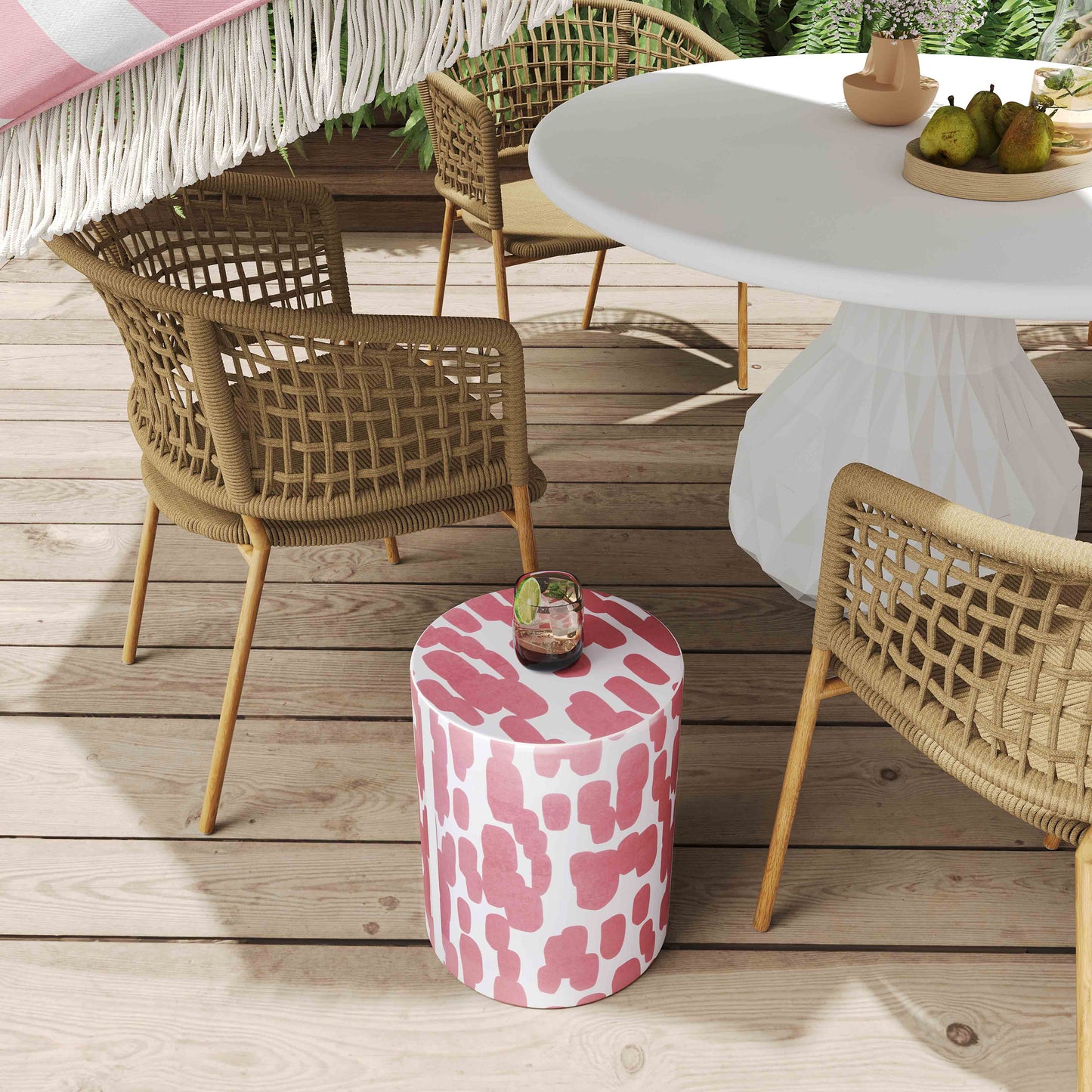 Taurus Ceramic Stool Print