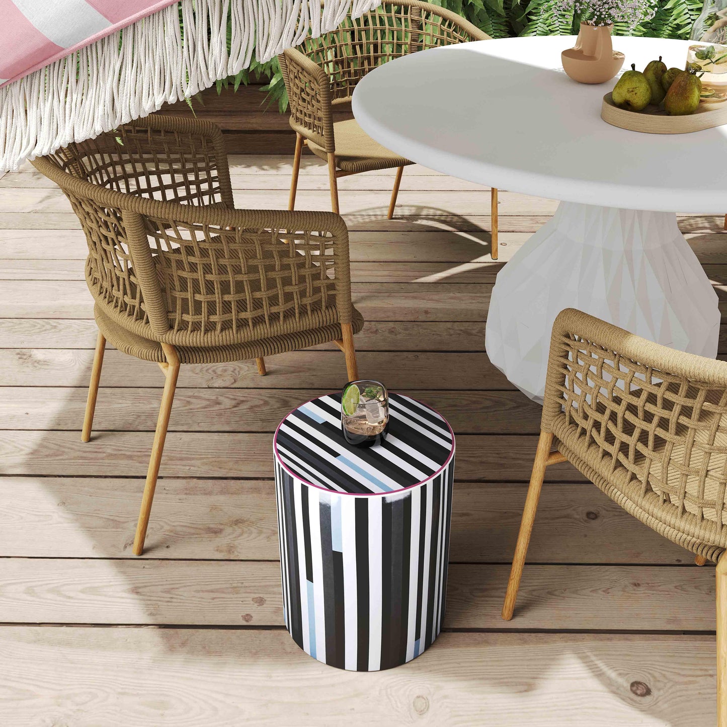 Taurus Ceramic Stool Print