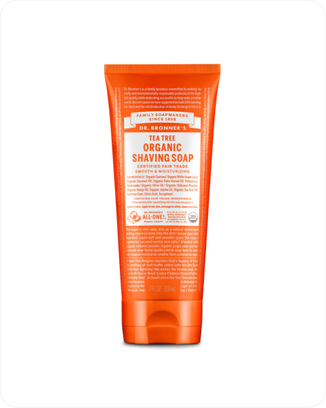 Tea Tree Organic Shaving Soaps (6 Pack)