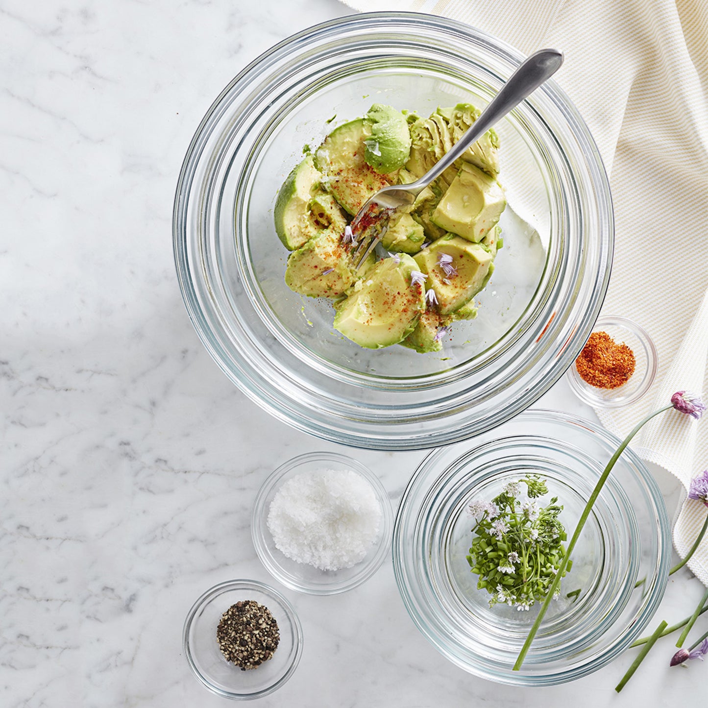 Glass Mixing Bowl 10-Piece Set
