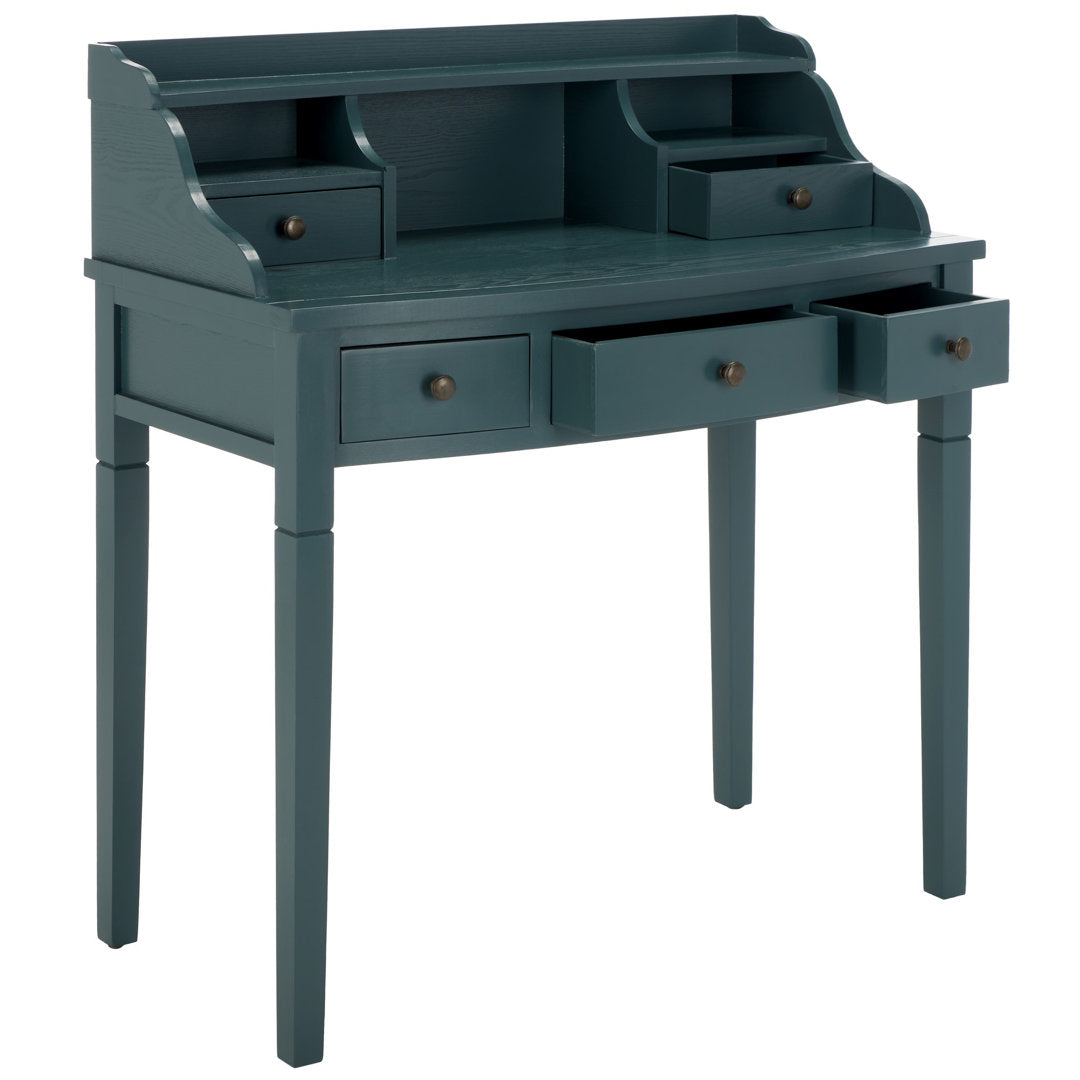 Paignt Secretary Desk with Hutch