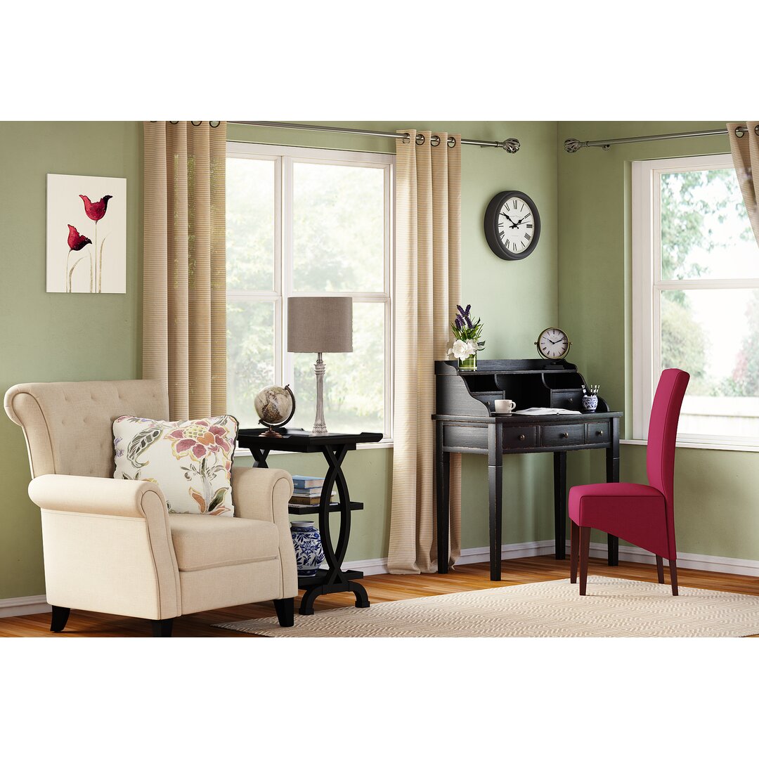 Paignt Secretary Desk with Hutch