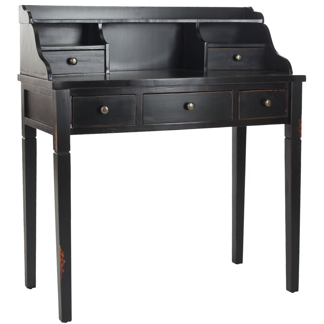 Paignt Secretary Desk with Hutch