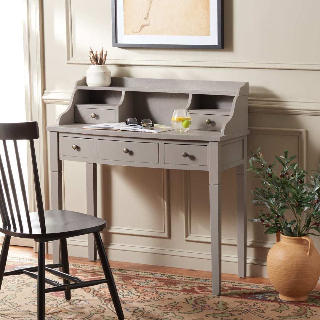 Paignt Secretary Desk with Hutch