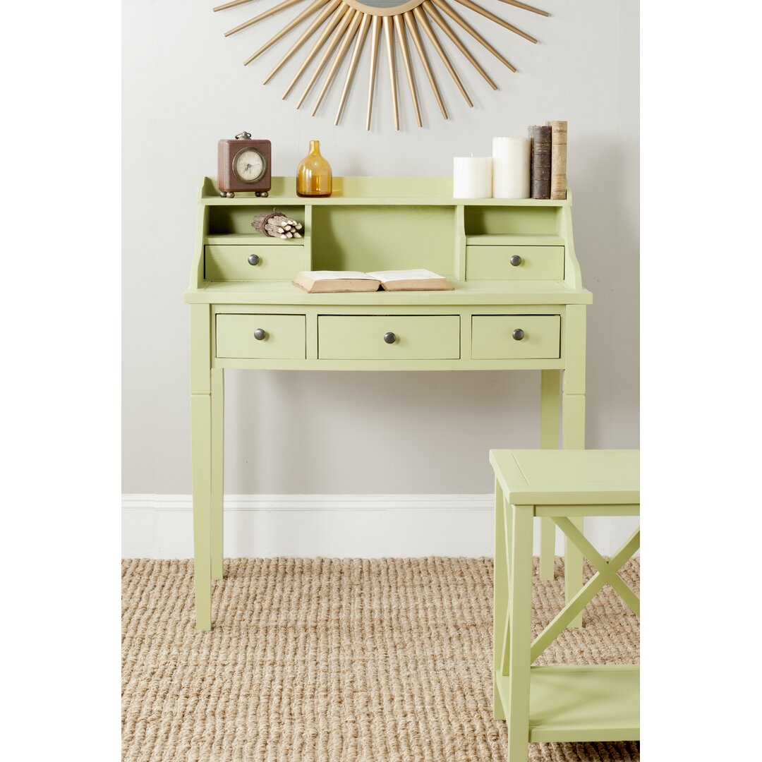 Paignt Secretary Desk with Hutch