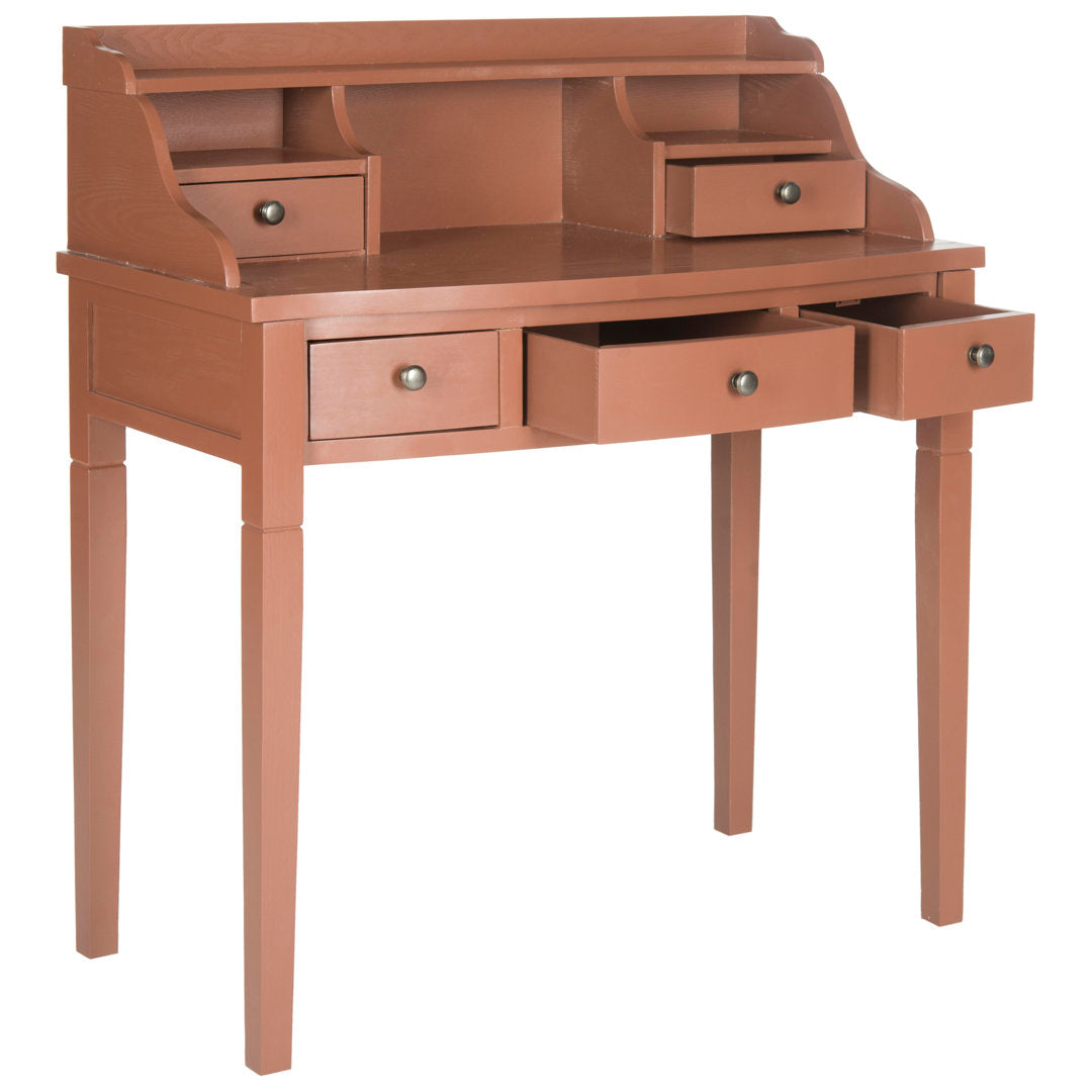Paignt Secretary Desk with Hutch