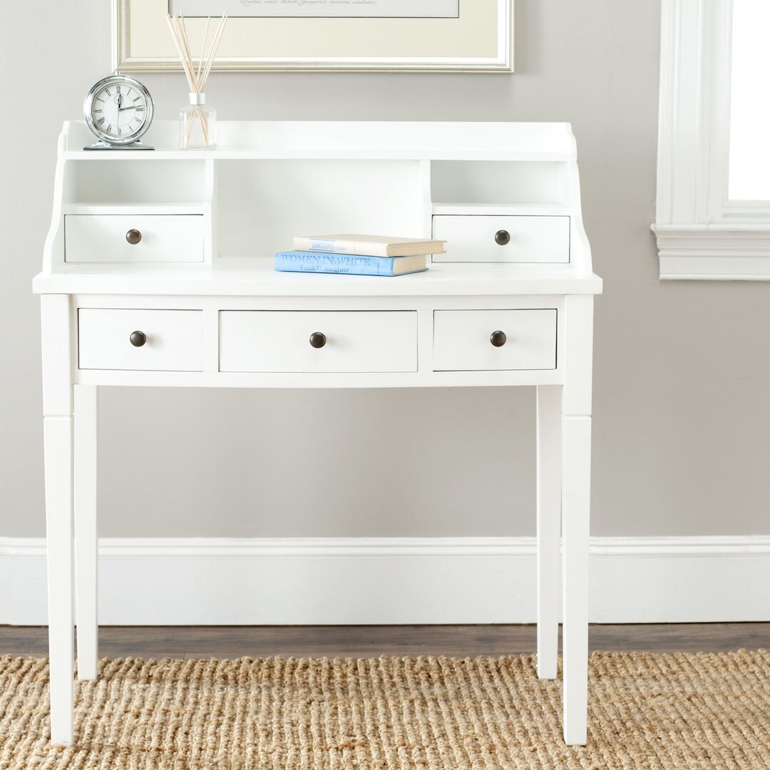 Paignt Secretary Desk with Hutch