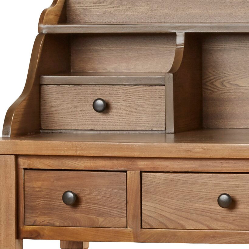 Paignt Secretary Desk with Hutch