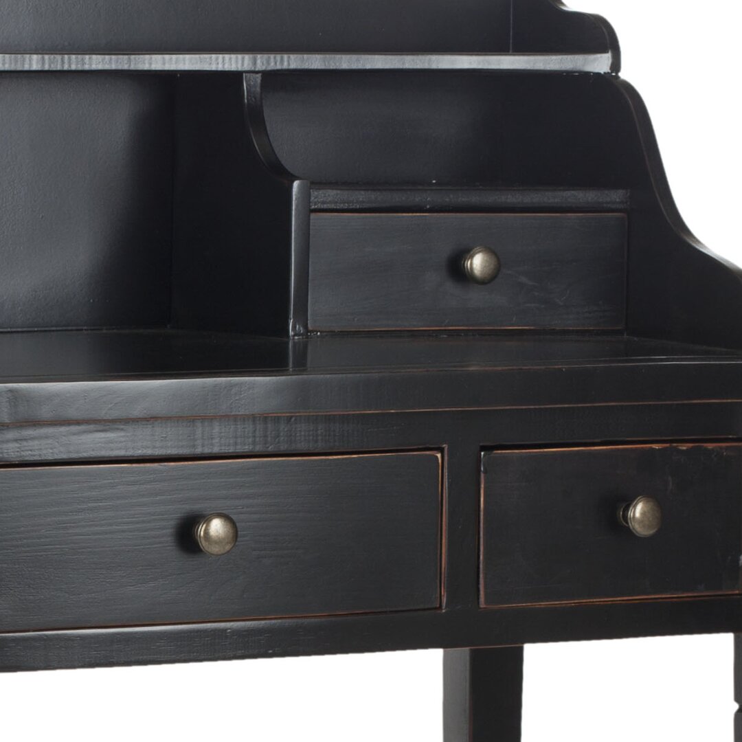 Paignt Secretary Desk with Hutch