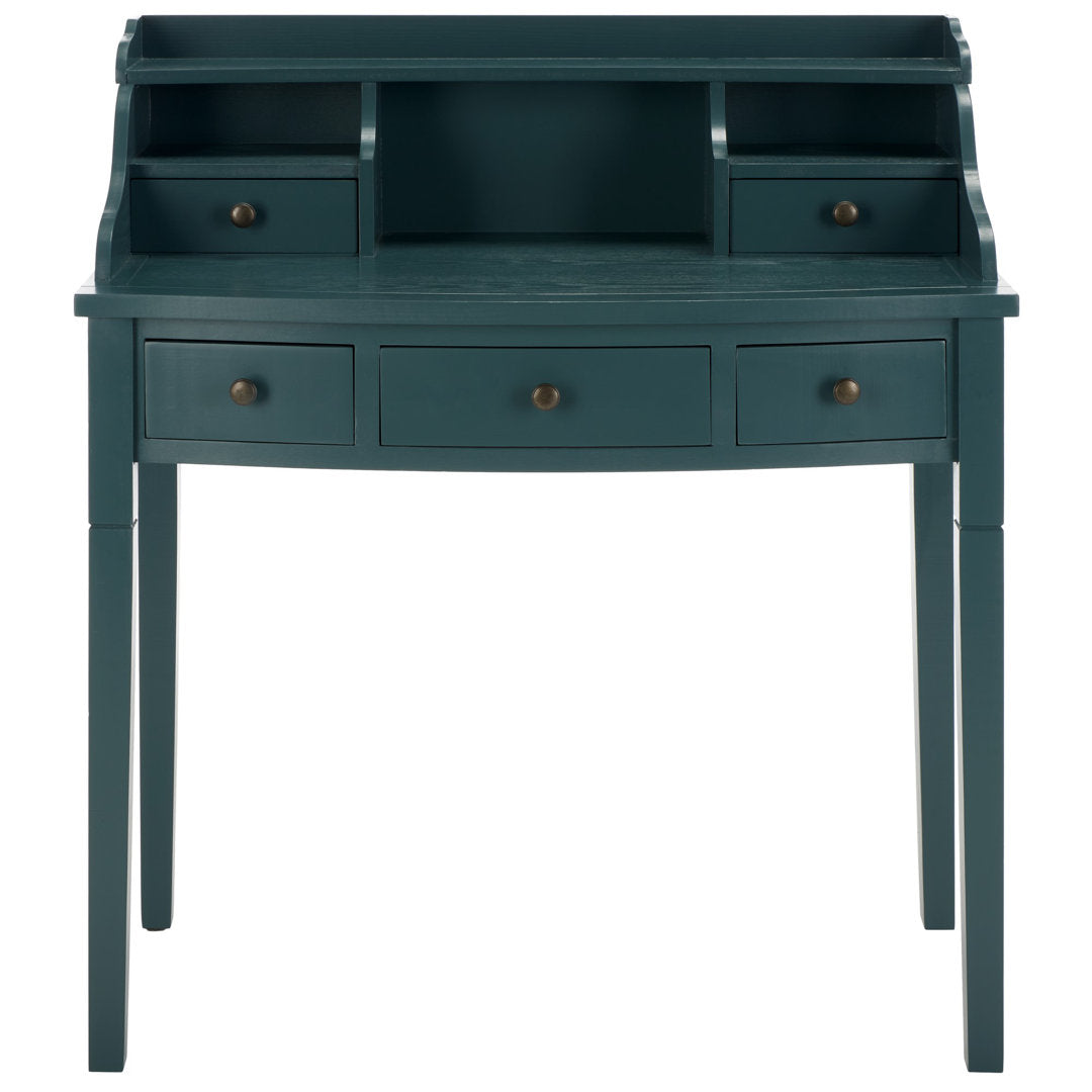 Paignt Secretary Desk with Hutch