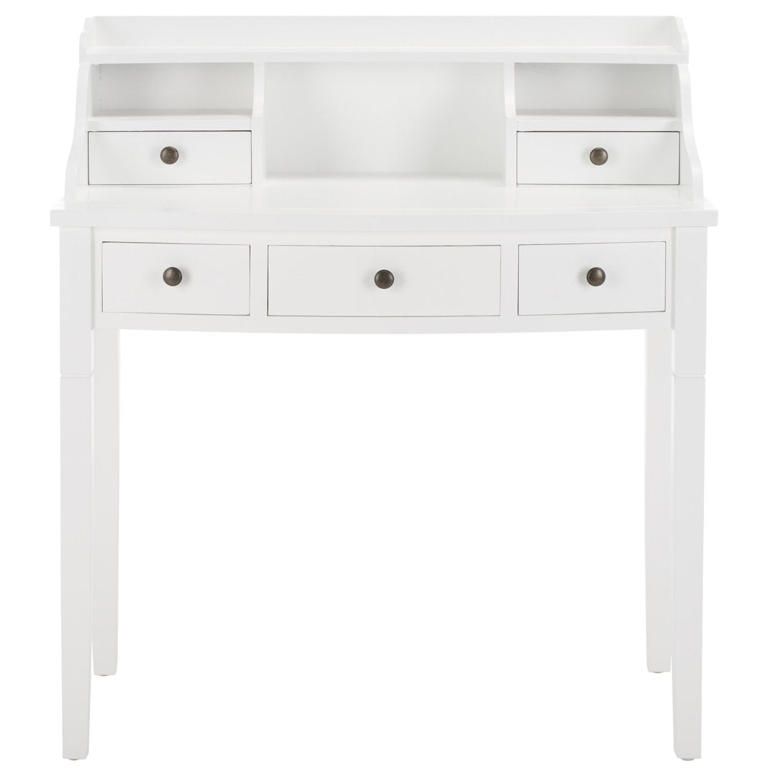 Paignt Secretary Desk with Hutch