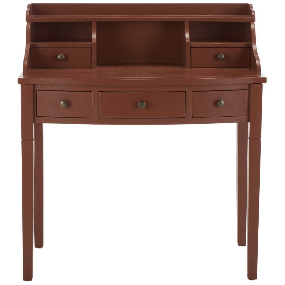 Paignt Secretary Desk with Hutch