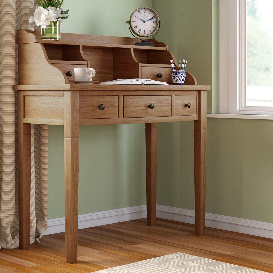 Paignt Secretary Desk with Hutch
