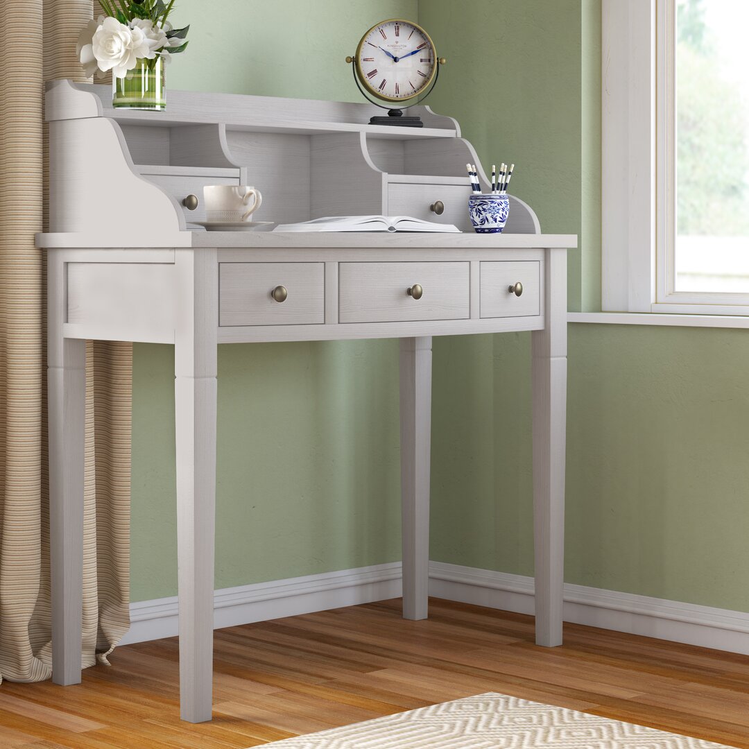 Paignt Secretary Desk with Hutch