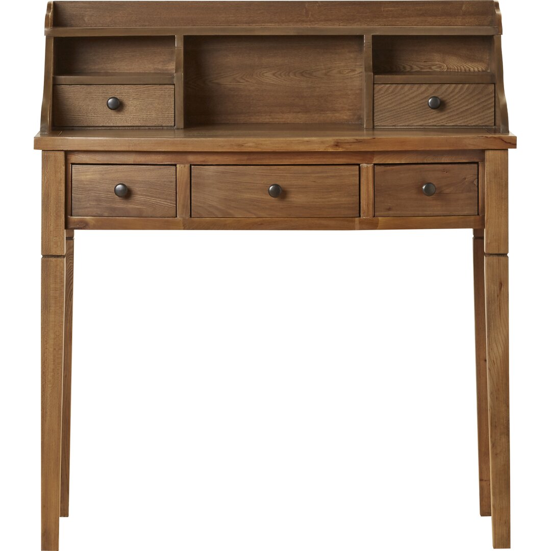 Paignt Secretary Desk with Hutch