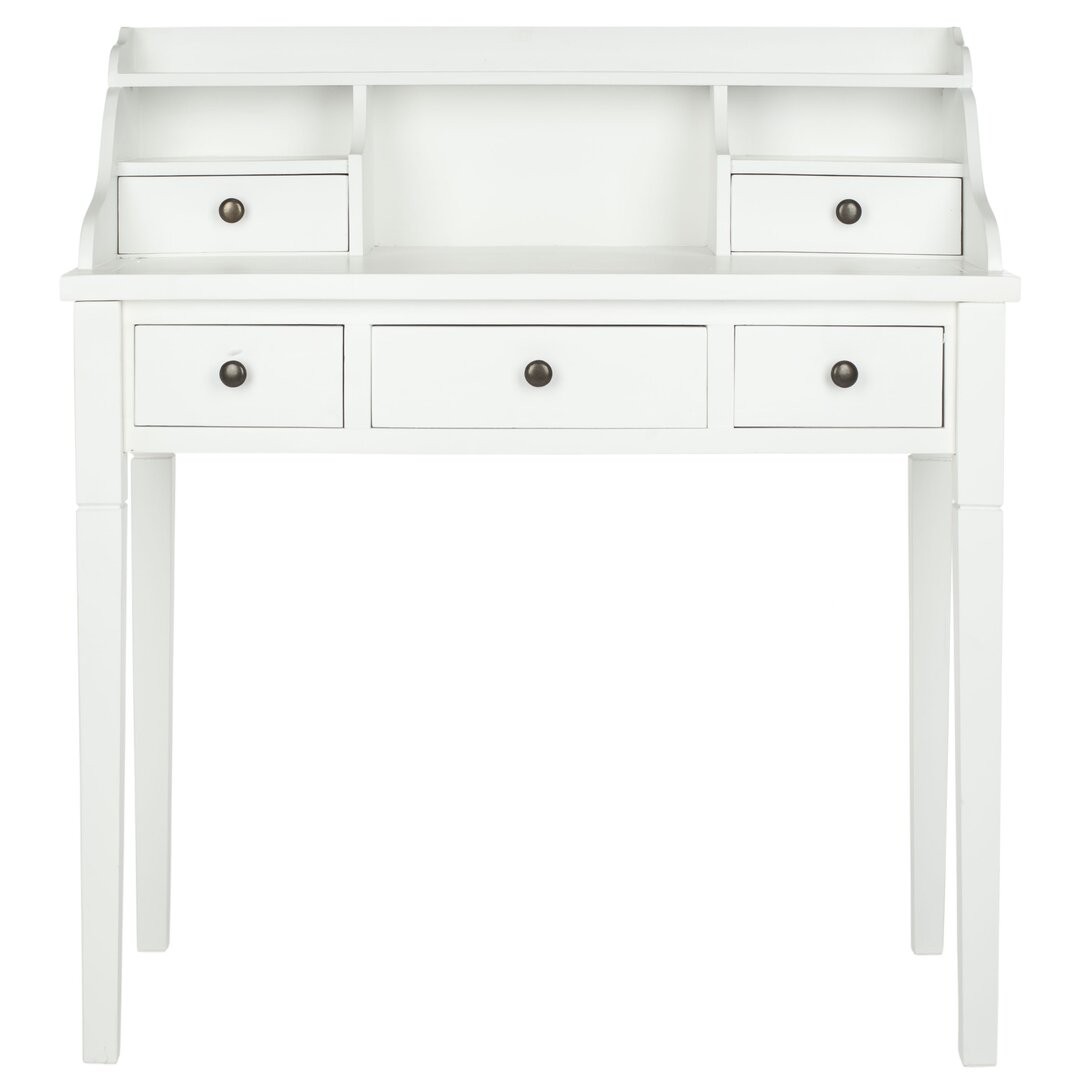 Paignt Secretary Desk with Hutch