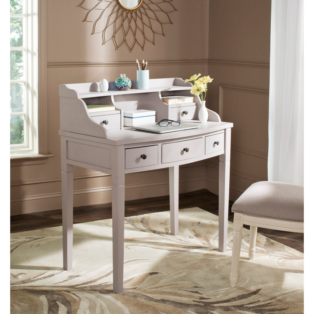 Paignt Secretary Desk with Hutch