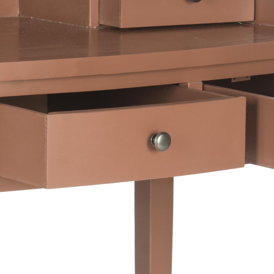 Paignt Secretary Desk with Hutch