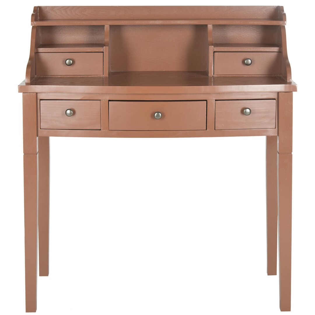 Paignt Secretary Desk with Hutch