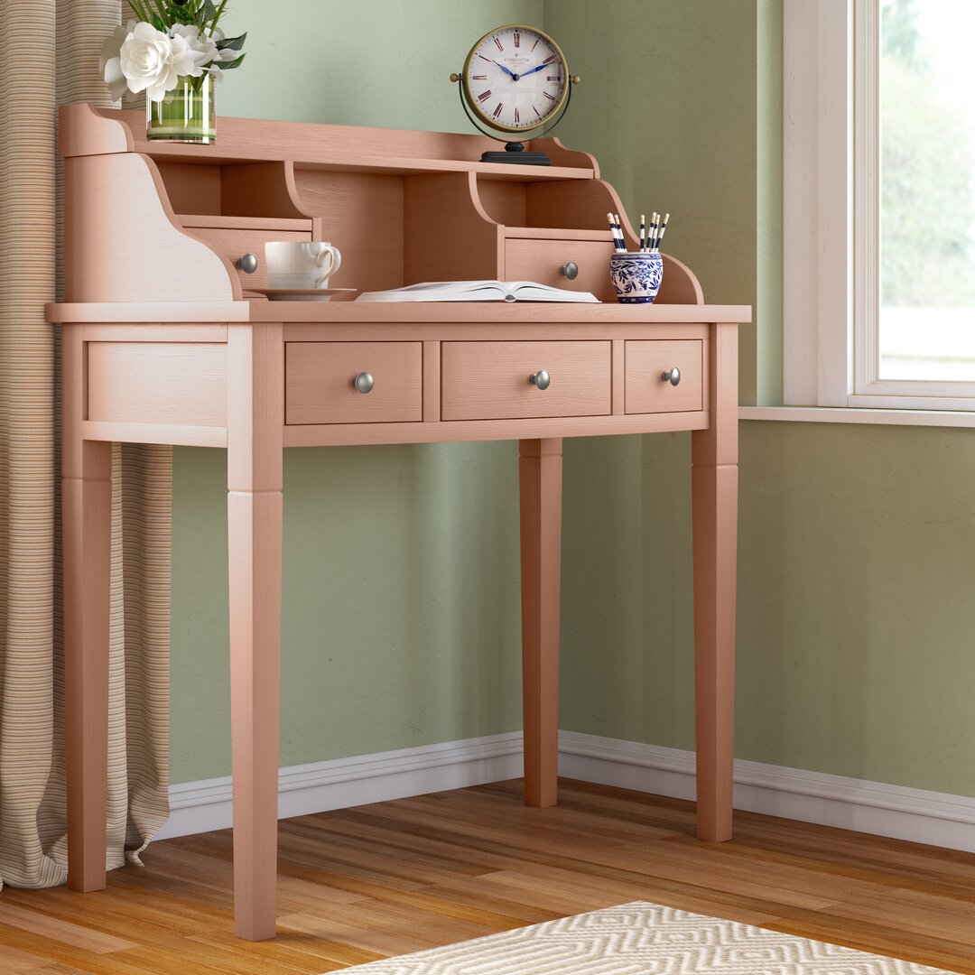 Paignt Secretary Desk with Hutch