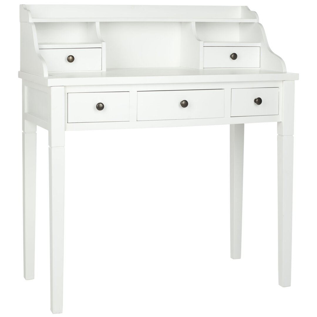 Paignt Secretary Desk with Hutch
