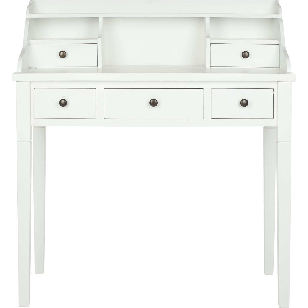 Paignt Secretary Desk with Hutch