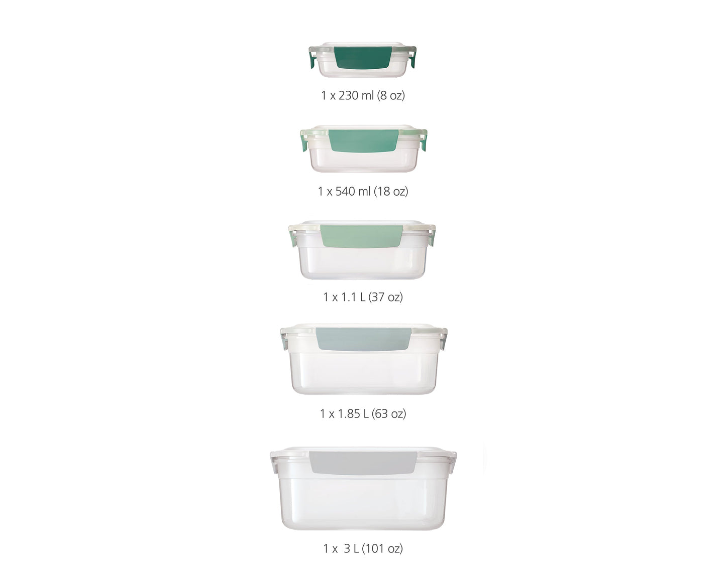 Nest™ Lock 10-piece Multi-size Container Set