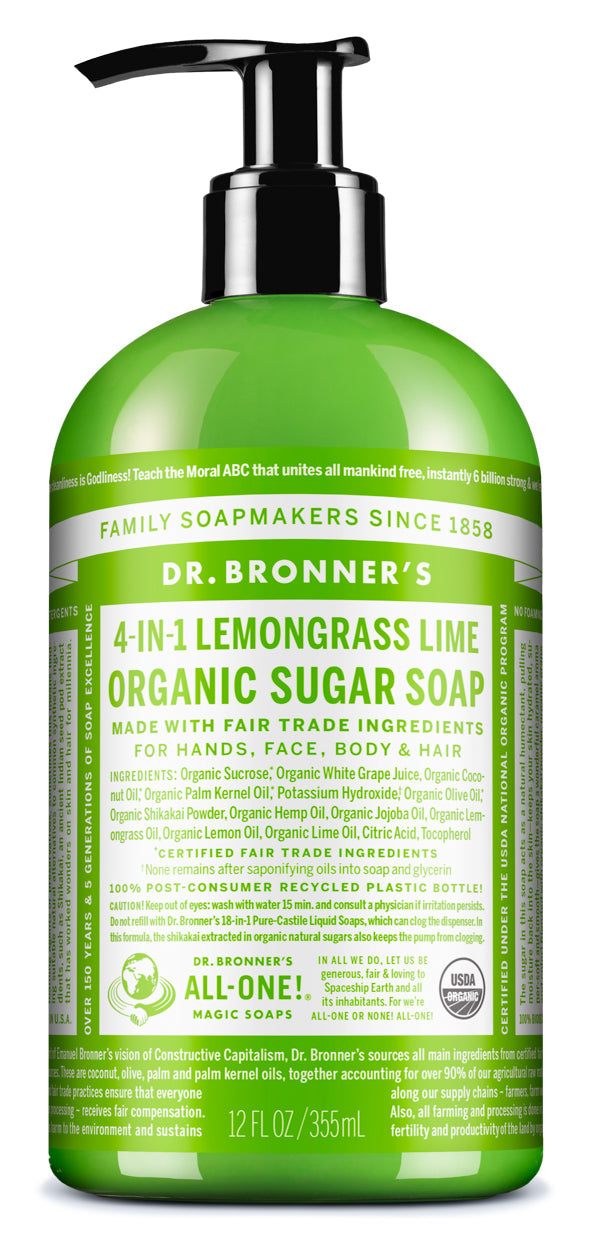 Lemongrass Organic Sugar Soaps (6 Pack)