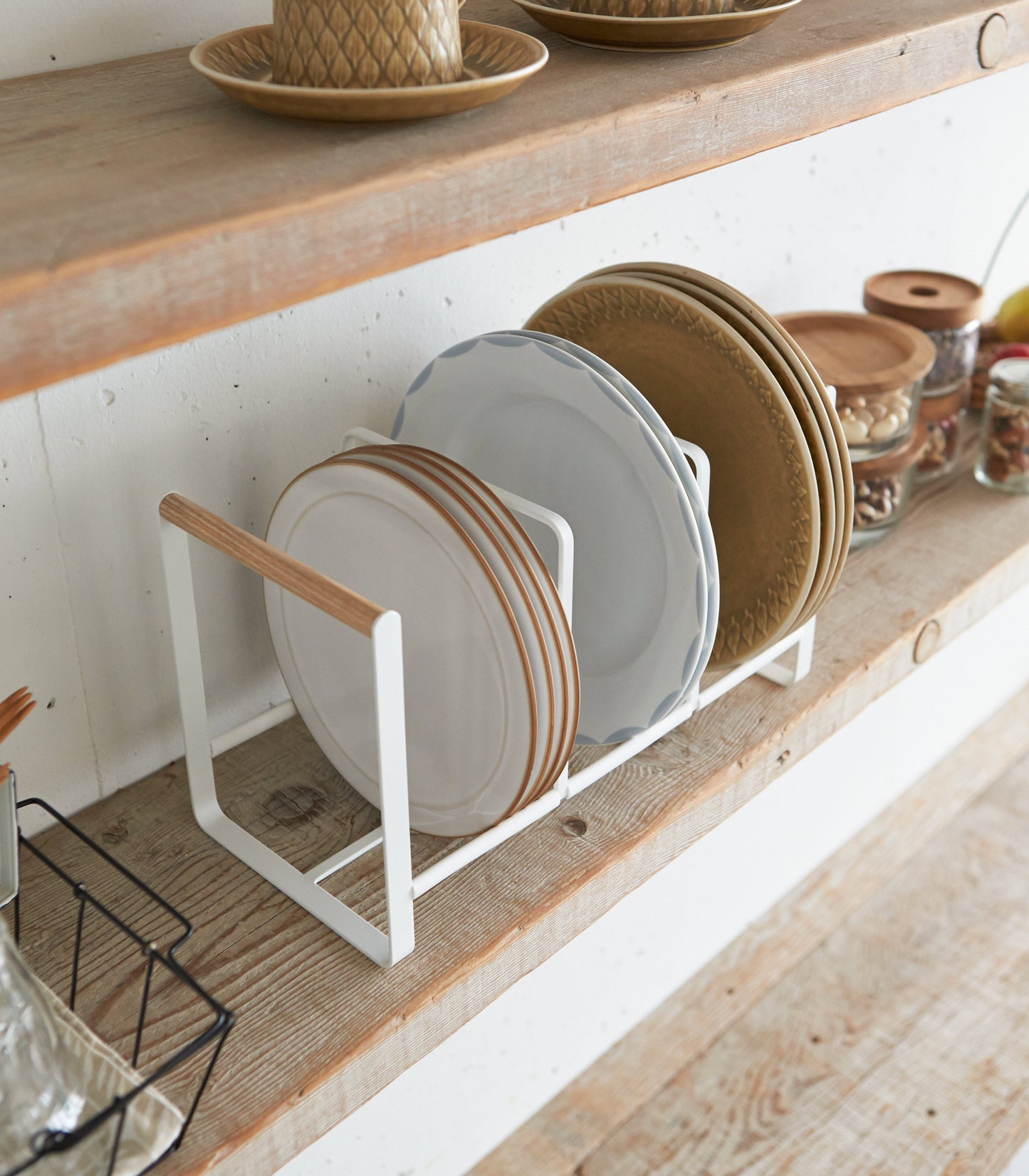Plate Holder - Steel + Wood - Large