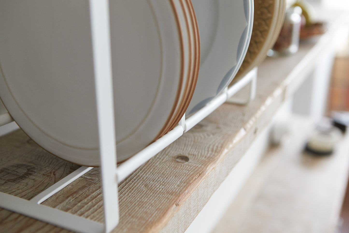 Plate Holder - Steel + Wood - Large
