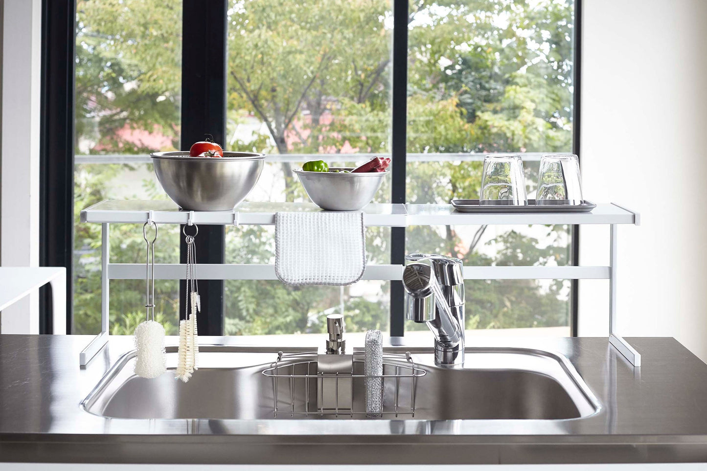 Expandable Countertop Organizer - Steel