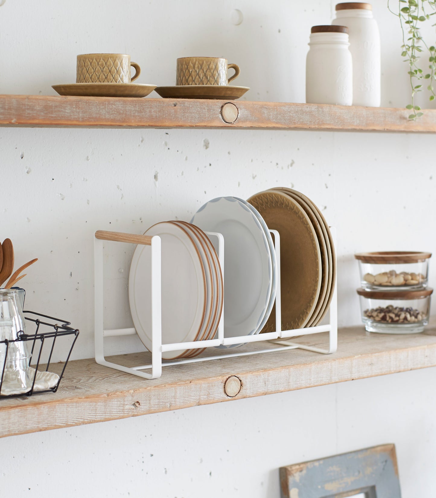 Plate Holder - Steel + Wood - Large